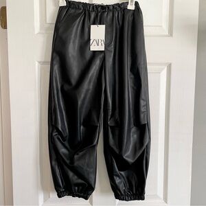 NWT Zara Youth Leather Pants